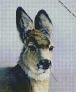 winter llama diamond painting