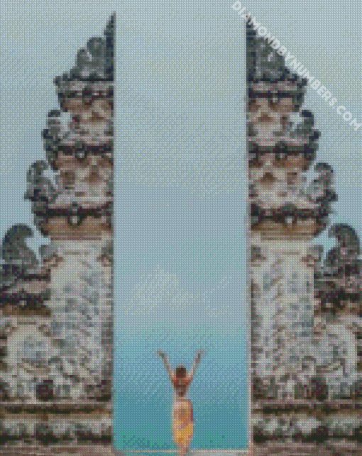 yoga Penataran Lempuyang bali diamond painting