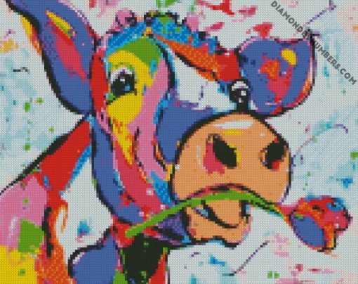 Colored Cow diamond paintings