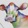 Colorful Cow diamond painting
