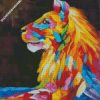 Colorful King Lion Animals diamond painting