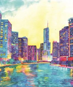 Colorful Chicago Paint by numbers