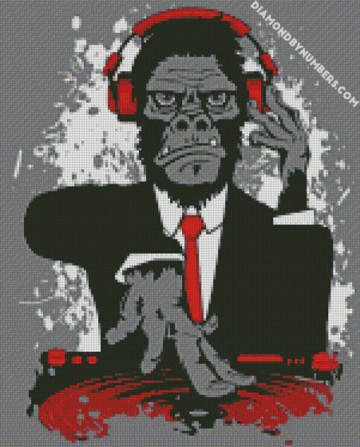 Dj Monkey diamond paintings