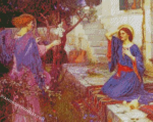 John William Waterhouse The Annunciation diamond paintings