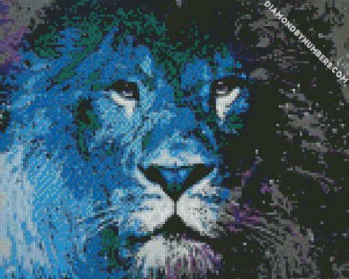 Narnia the lion diamond painting