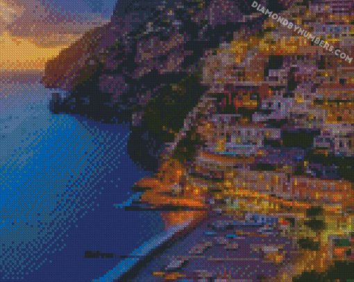 Positano Amalfi Coast Italy diamond painting