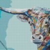 aesthetic colorful rampart cow Diamond paintings