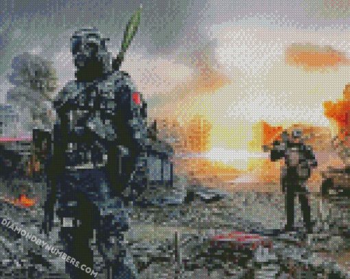 aesthetic warzone diamond painting