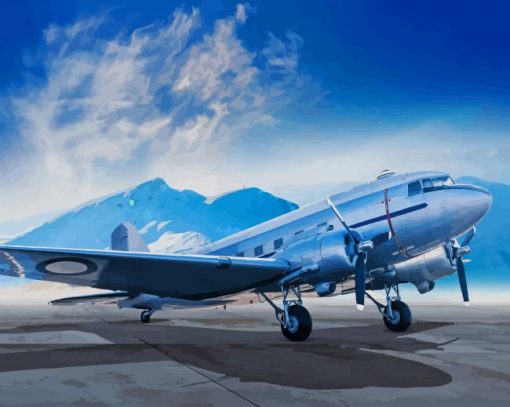 Beautiful Airplane Paint by numbers