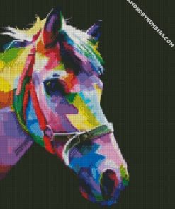 colorful horse diamond paintings
