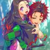 Cute Demon Slayer Anime paint by numbers