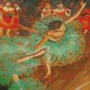 degas dancers backstage green ballerinas diamond painting