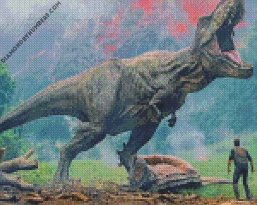 dinosaurs jurassic diamond paintings
