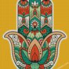 floral hamsa diamond painting