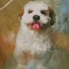 fluffy shih tzu diamond paintings