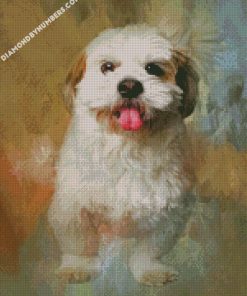 fluffy shih tzu diamond paintings