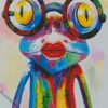 frog with glasses diamond paintings