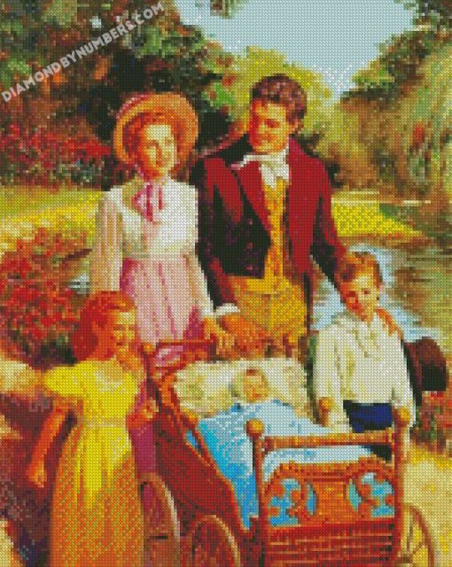 happy 1960s family diamond paintings