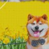 happy shiba inu diamond painting