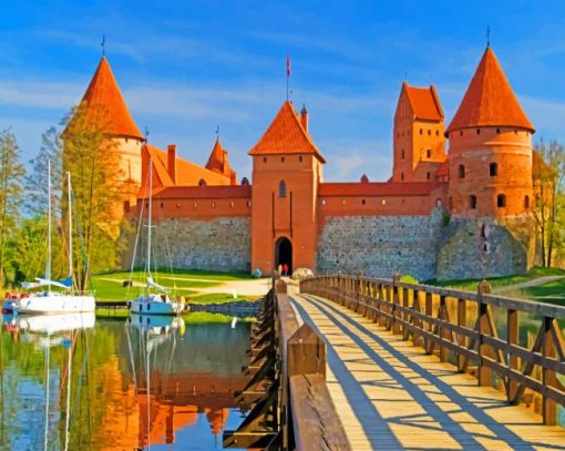 Shu Lithuania Trakai Paint by numbers