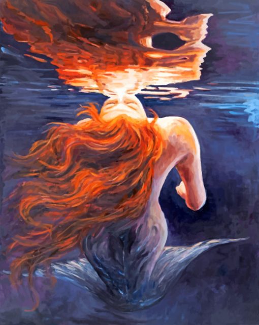 Mermaid Underwater Paint by numbers