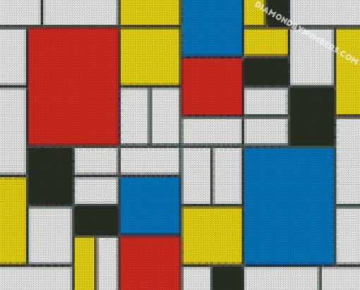 mondrian pattern diamond painting