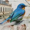 mountain bluebird diamond painting