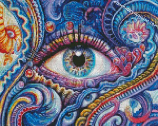 psychedelic eye diamond painting