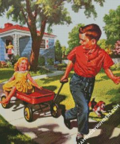 siblings diamond paintings