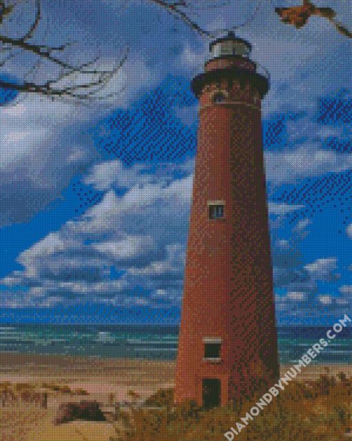 silver lake state park lighthouse diamond painting
