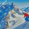 ski mountain diamond painting