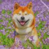 smiling shiba inu diamond paintings