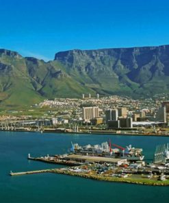 Table Mountain Cape Town South Africa Paint by numbers