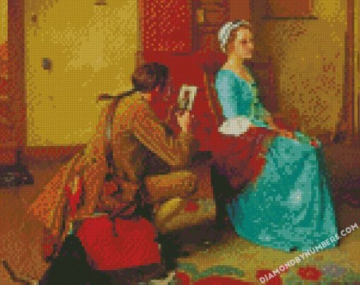 the silhouette by norman rockwell diamond painting