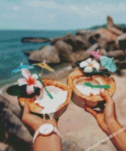 tropical hawaii vibes diamond painting