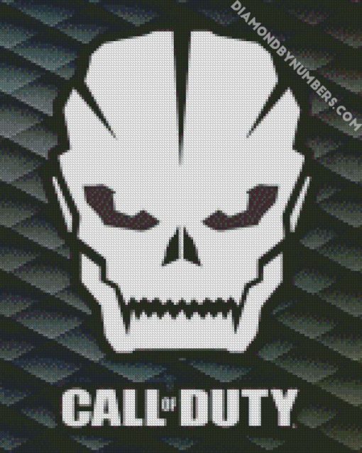 warzone skull diamond painting