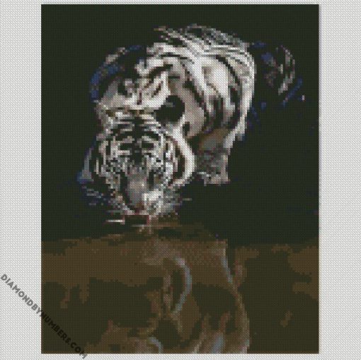 white tiger diamond paintings