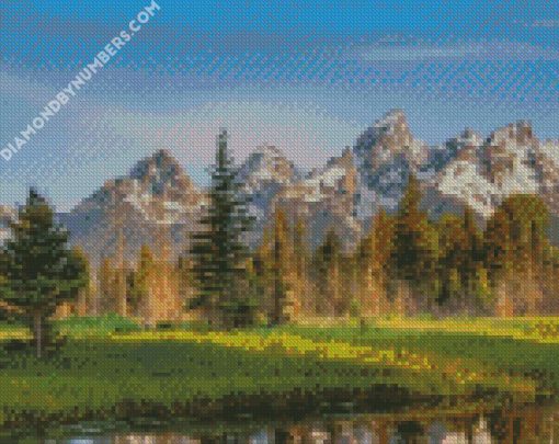 yellowstone trip in america diamond painting