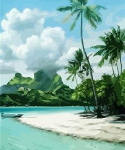 Bora Bora Island paint by numbers