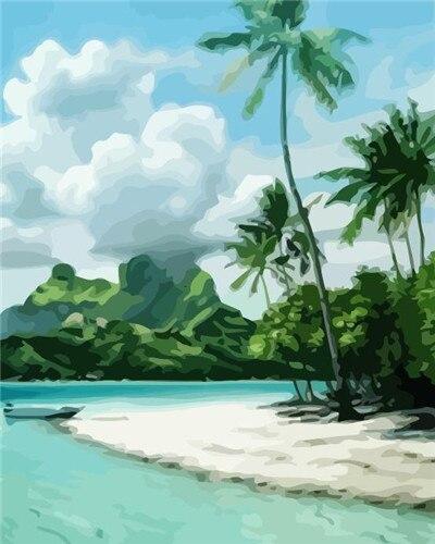 Bora Bora Island paint by numbers
