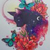 Aesthetic Cat Art Paint by numbers