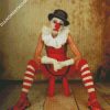Sad circus clown diamond painting
