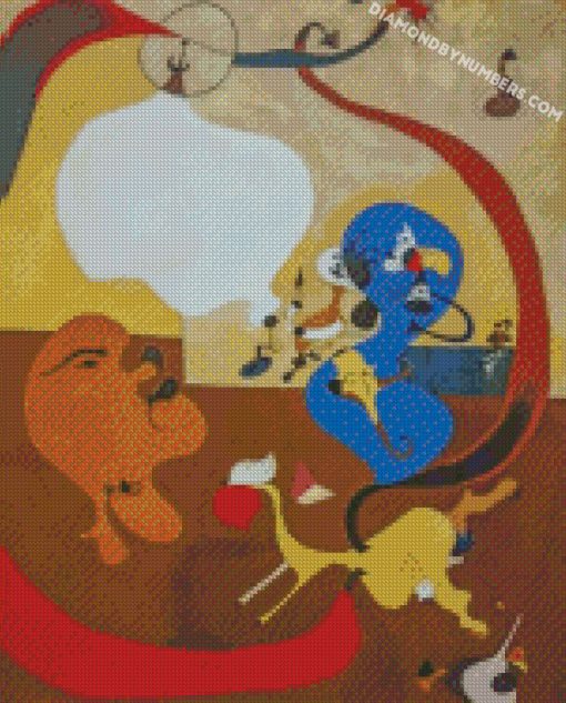 aesthetic Joan miro abstract art Diamond Paintings