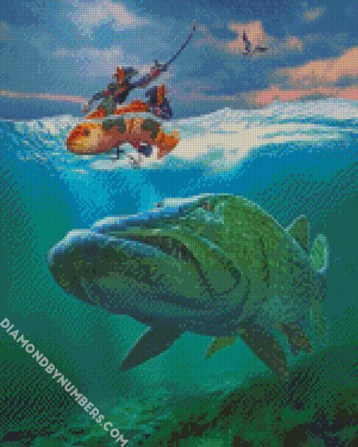 aesthetic fishermen diamond painting