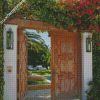 aesthetic garden door diamond paintings