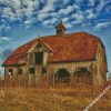 aesthetic old barn diamond painting