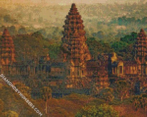 angkor wat diamond painting