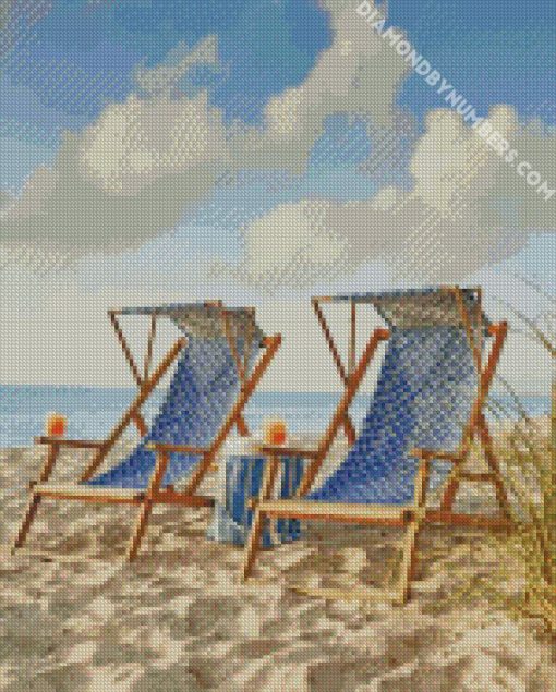 beach chair diamond painting