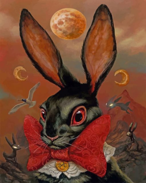 Black Rabbit Paint by numbers