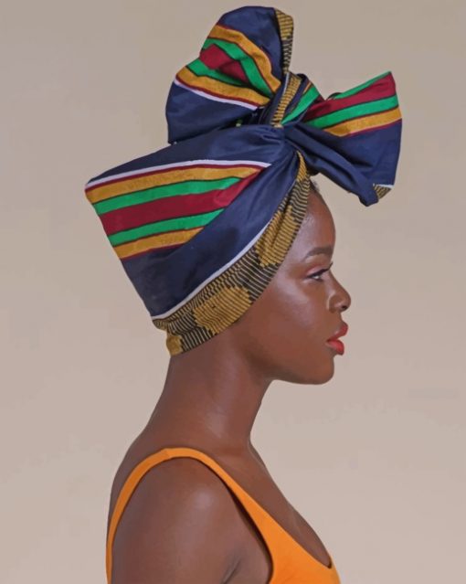Black African Woman paint by numbers
